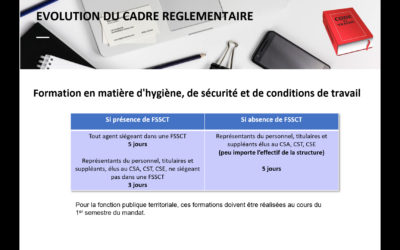 Offre de formation pour les élus représentants du personnel au Comité Social Territorial – CST