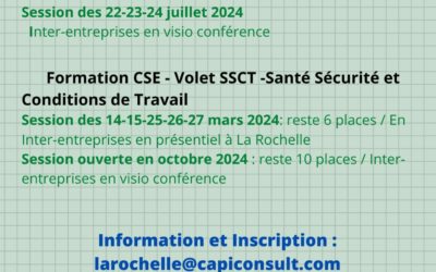 Formation des élus au CSE – sessions en inter-entreprises